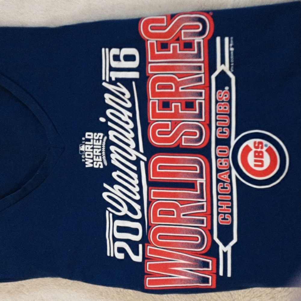 CHICAGO CUBS 2016 WORLD SERIES  CHAMPIONS MLS T SHIRT - Picture 3 of 8